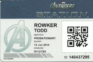 Avengers S.T.A.T.I.O.N. S.H.I.E.L.D. agent ID